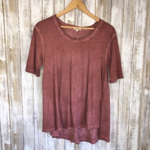Umgee Tops - Umgee Dusty Rose High Low Blouse